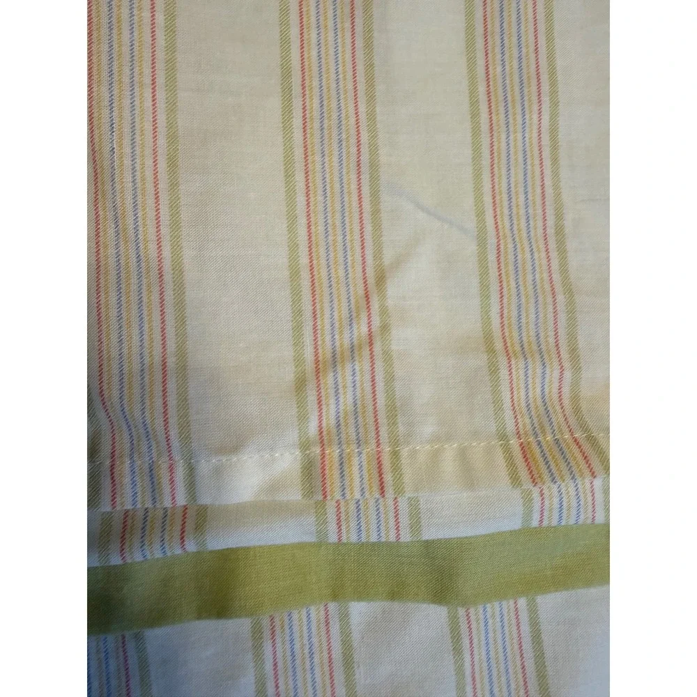 Martha Stewart Euro shams 27x27. Sage green with striping. Excellent condition.